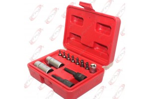 Air conditioning repair tool set 12pcs 1/4" Valve Cap Removers Core Car